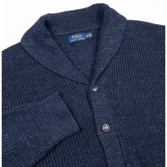 Polo by Ralph Lauren Navy Blue Cardigan Sweater - Picture 5 of 12